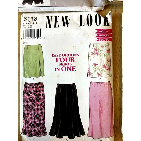 8 VTG sewing patterns women Separates Babydoll Tops Pencil Skirts Pants Lot 8 - Picture 6 of 16